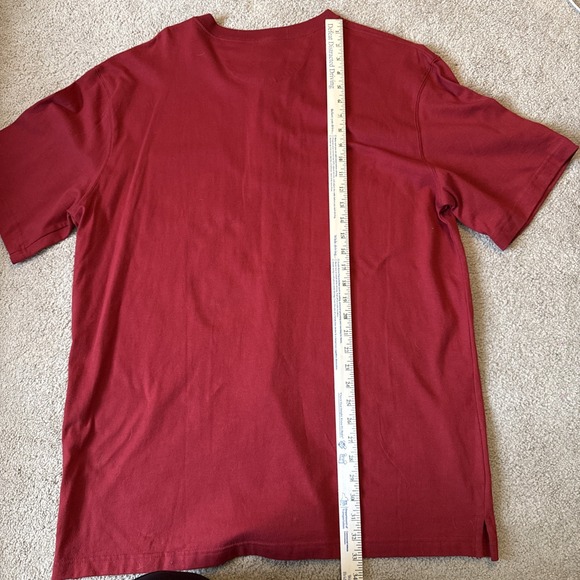 Duluth Men's Longtail Relaxed Fit Short Sleeve Pocket Tee Red Size Large - Picture 6 of 8